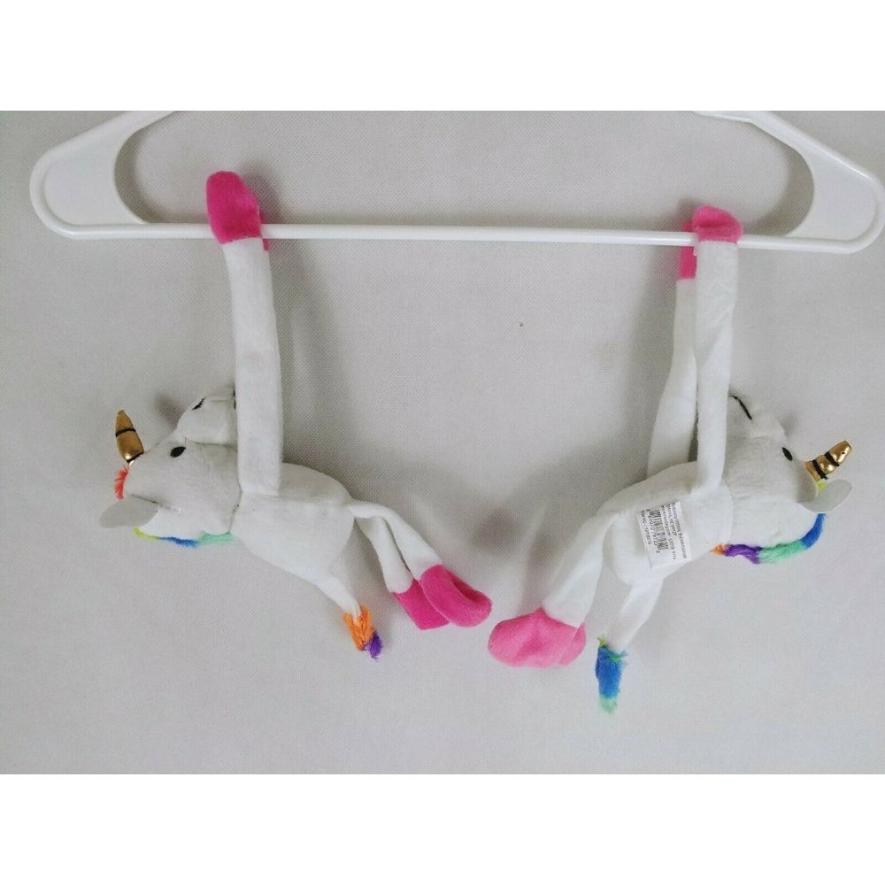 2 UNICORN Long Arm Plush Stuffed Animals Hangs